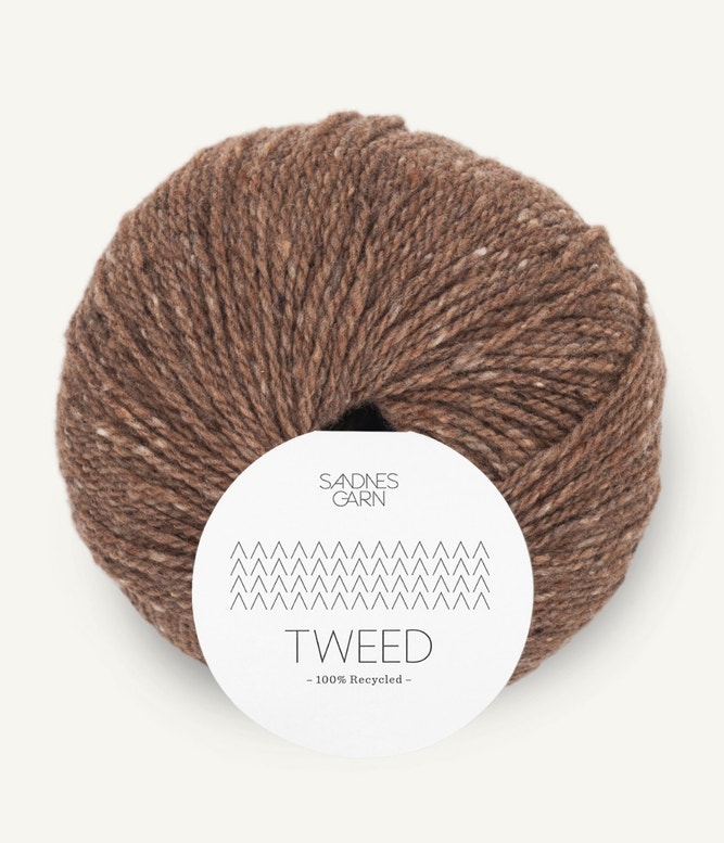 Tweed recycled von Sandnes Garn 3185 - brun