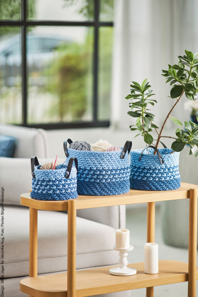 Häkelkörbe  | Wollpaket mit Home  | Häkeln | Veronika Hug, Woolly Hugs, Christophorus Verlag