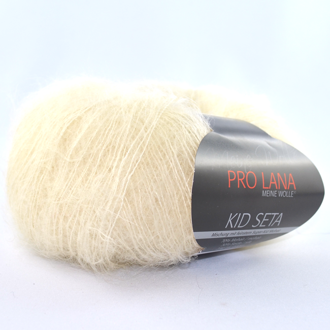 Kid-Seta von Pro Lana 0002 - naturweiß
