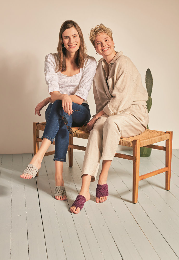 Fusslinge Prinzess oder Luxury  | Wollpaket mit Merino Silk Socks Stretch, 4-fach  | Häkeln | Veronika Hug, Woolly Hugs, Christophorus Verlag