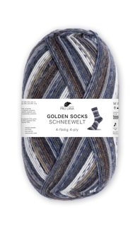 Golden Socks 5er Packung Schneewelt - 4-fach Sockenwolle