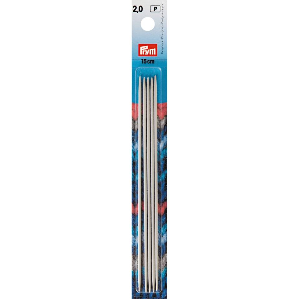 Nadelspiel Aluminium grau von Prym 20 cm 3,00 mm