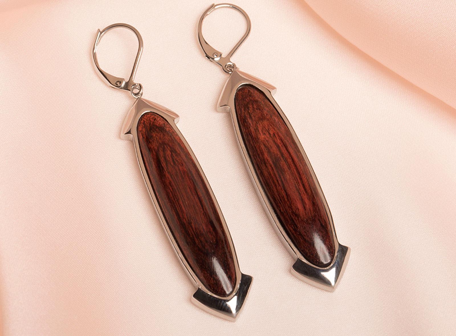 Vigour Ohrring/Earring - Rosewood von TEEKRI