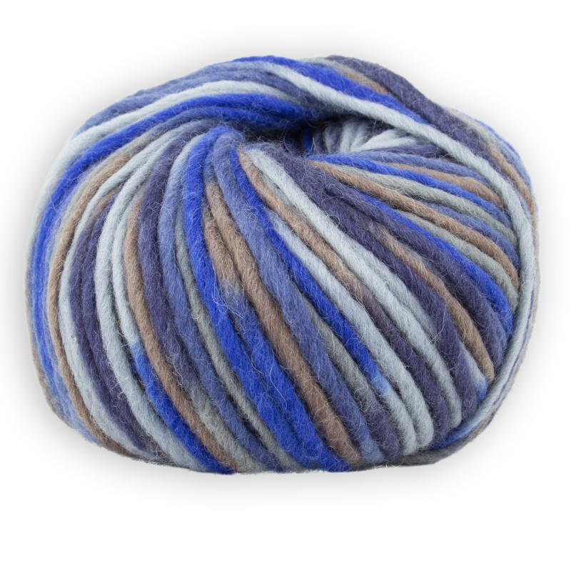 Wash-filz Colori 100 von Pro Lana 0701 - blau/natur