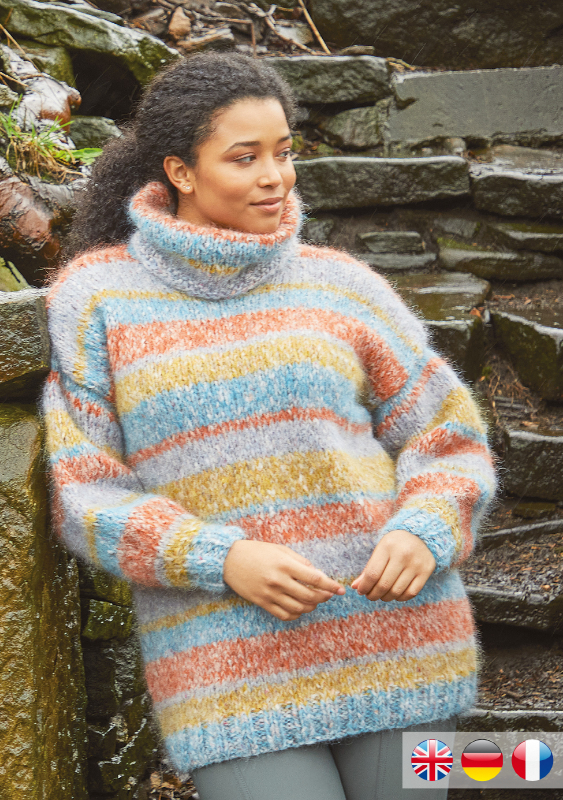 Air Sweater | Wollpaket mit Tweed Haze | Stricken