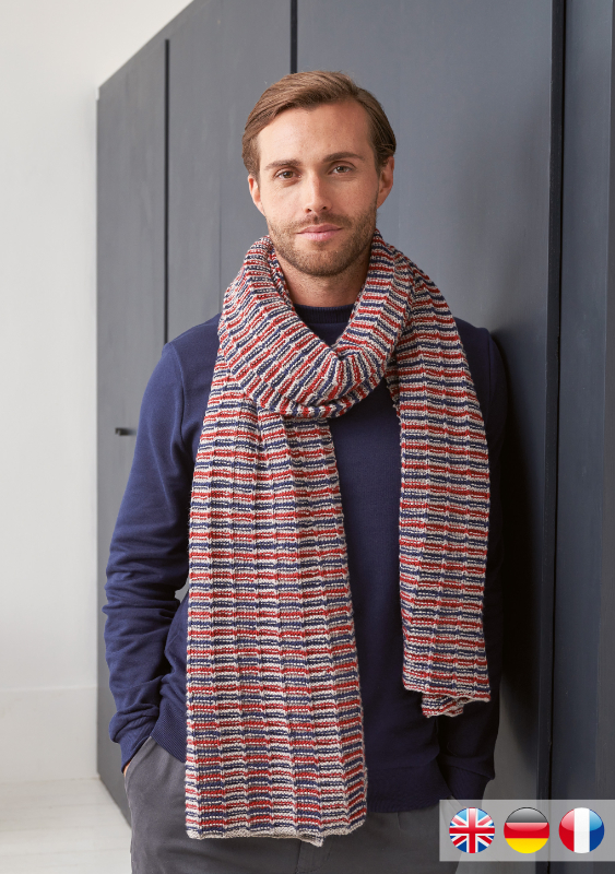 Herren-Schal Wolfe | Einzelanleitung | Stricken | Martin Storey