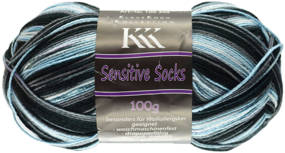 Sensitive Socks Color von KKK 0056 - blau/schwarz