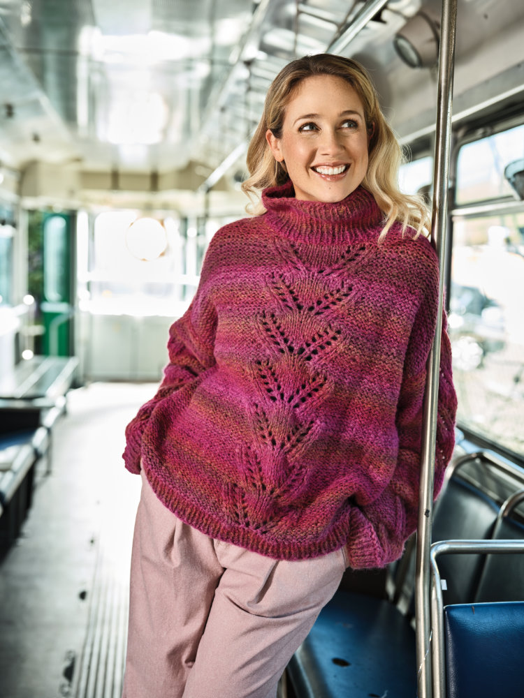 Sweater Chunky Ajour  | Wollpaket mit Smooth  | Stricken | Pro Lana