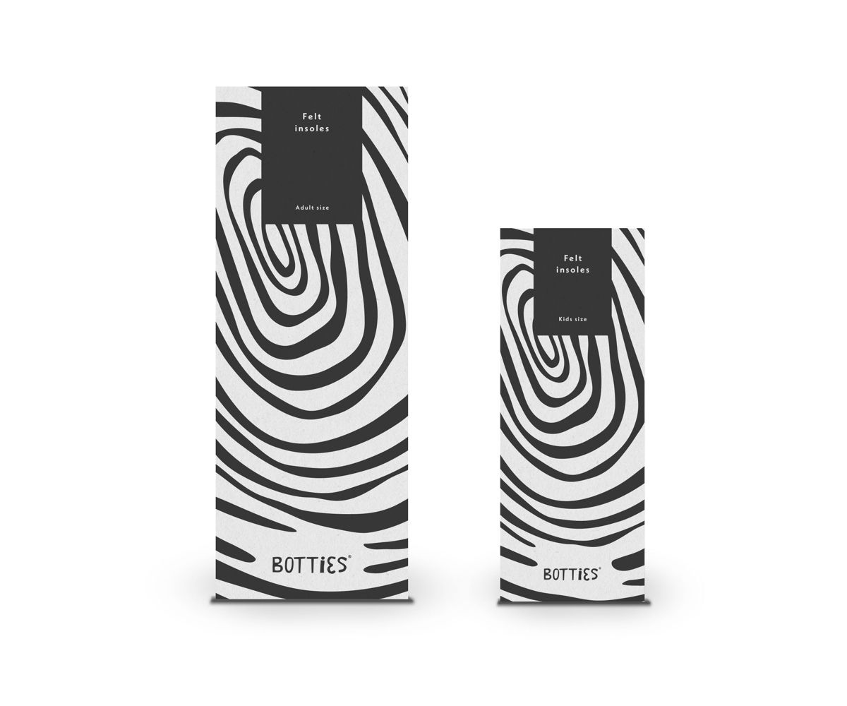 Botties Einlegesohlen aus Wollfilz von Botties 32/33