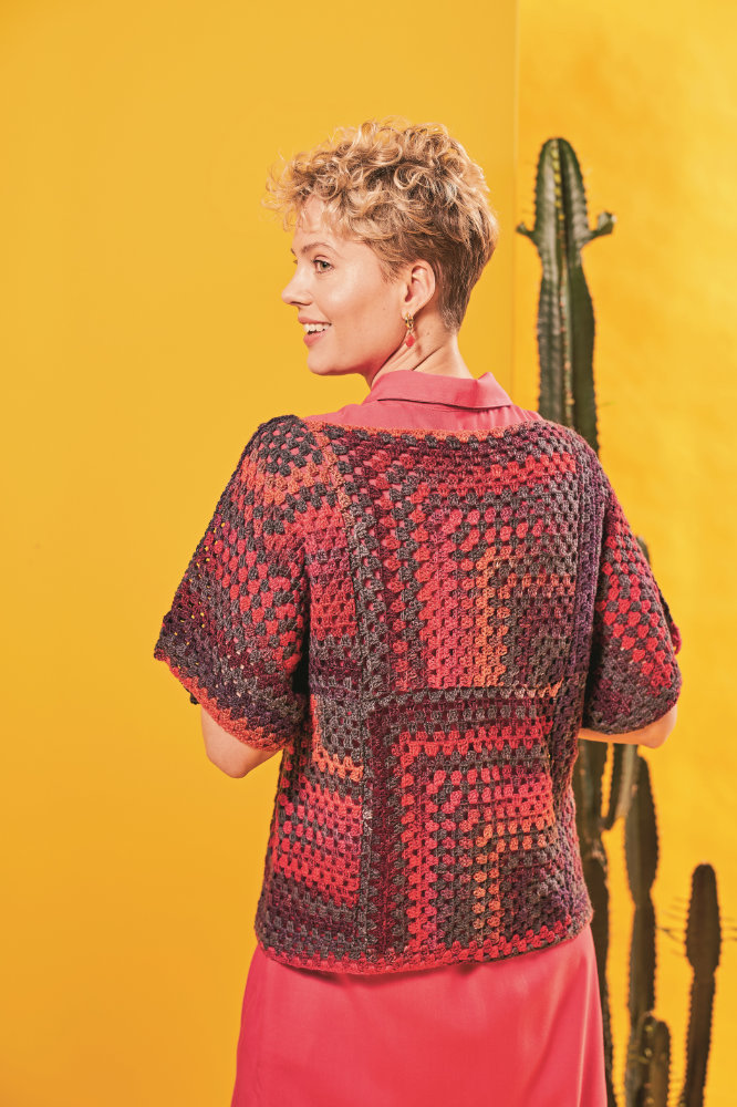 Häkel-Shirt Patchy  | Wollpaket mit Paint Socks  | Häkeln | Veronika Hug, Woolly Hugs, Christophorus Verlag