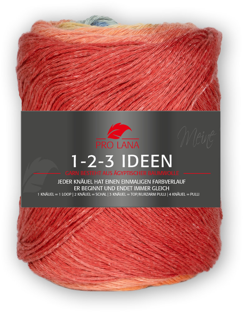 1-2-3 Ideen von Pro Lana 0018 - orange / jeans