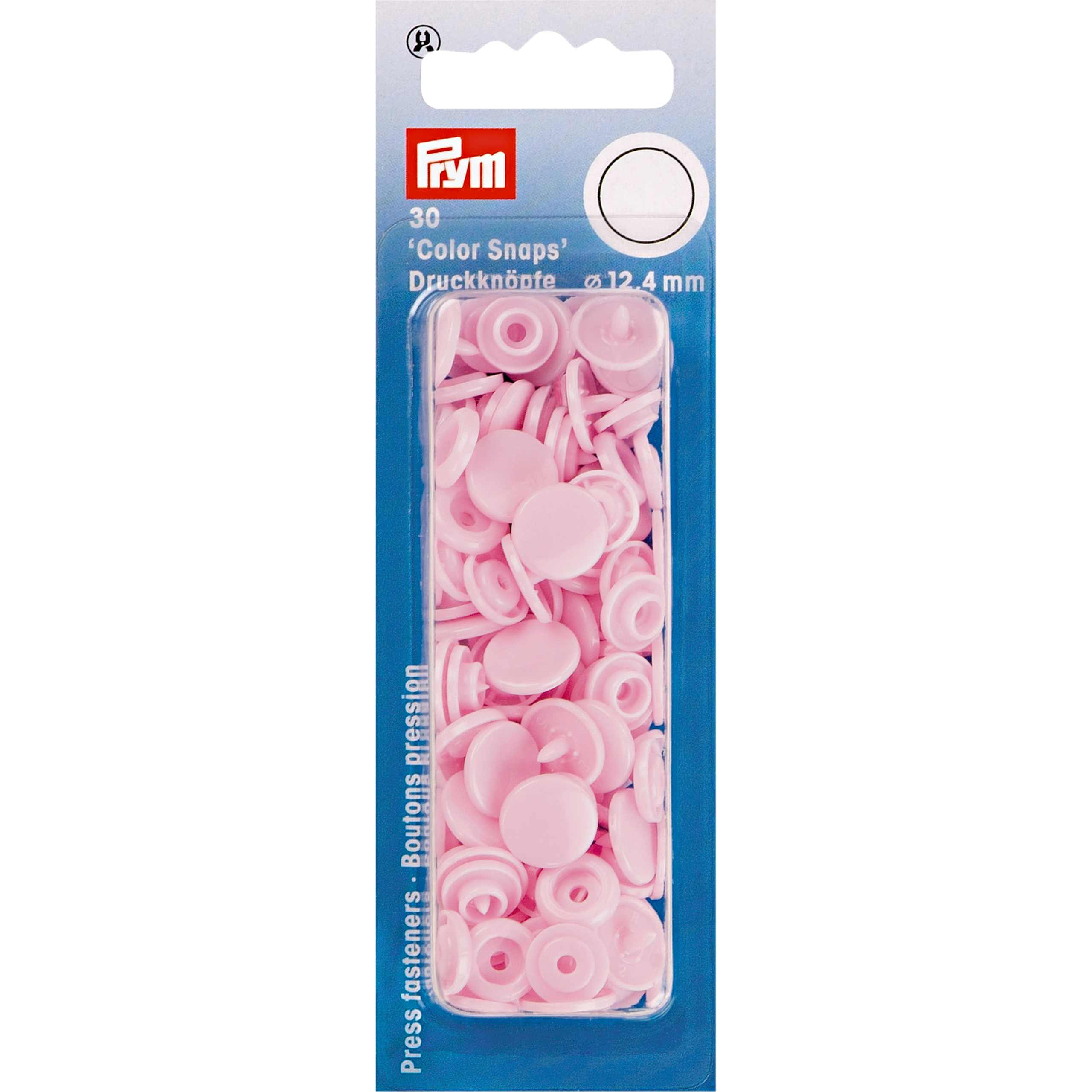 Nähfrei-Druckknöpfe Color Snaps rund 12,4 mm 30 St von Prym rosa