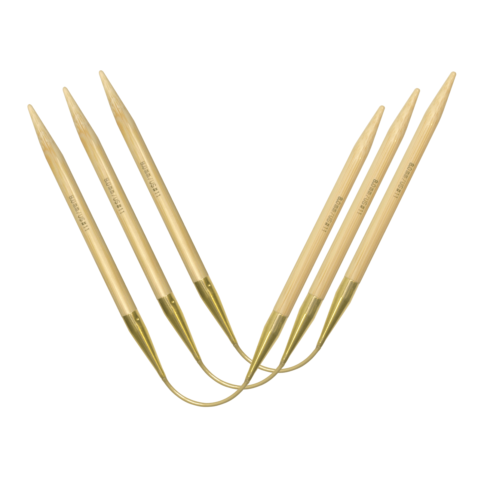 Nadelspiel addiCraSyTrio Bambus von addi 30 cm 5,00 mm