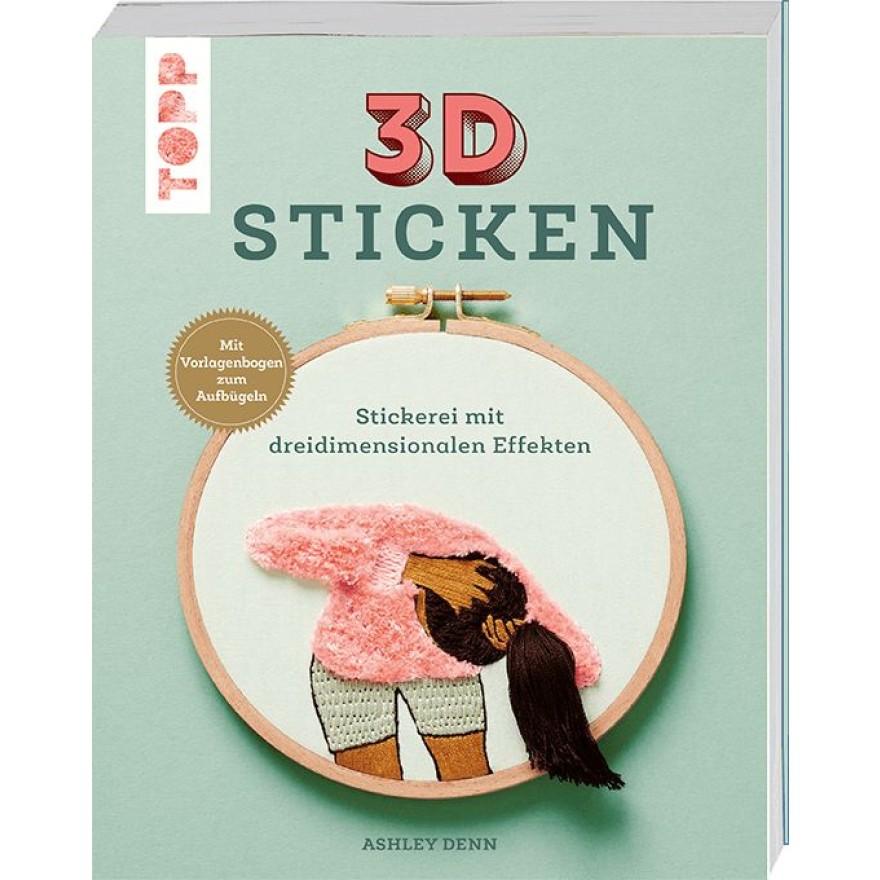 3D Sticken Stickerei mit dreidimensionalen Effekten