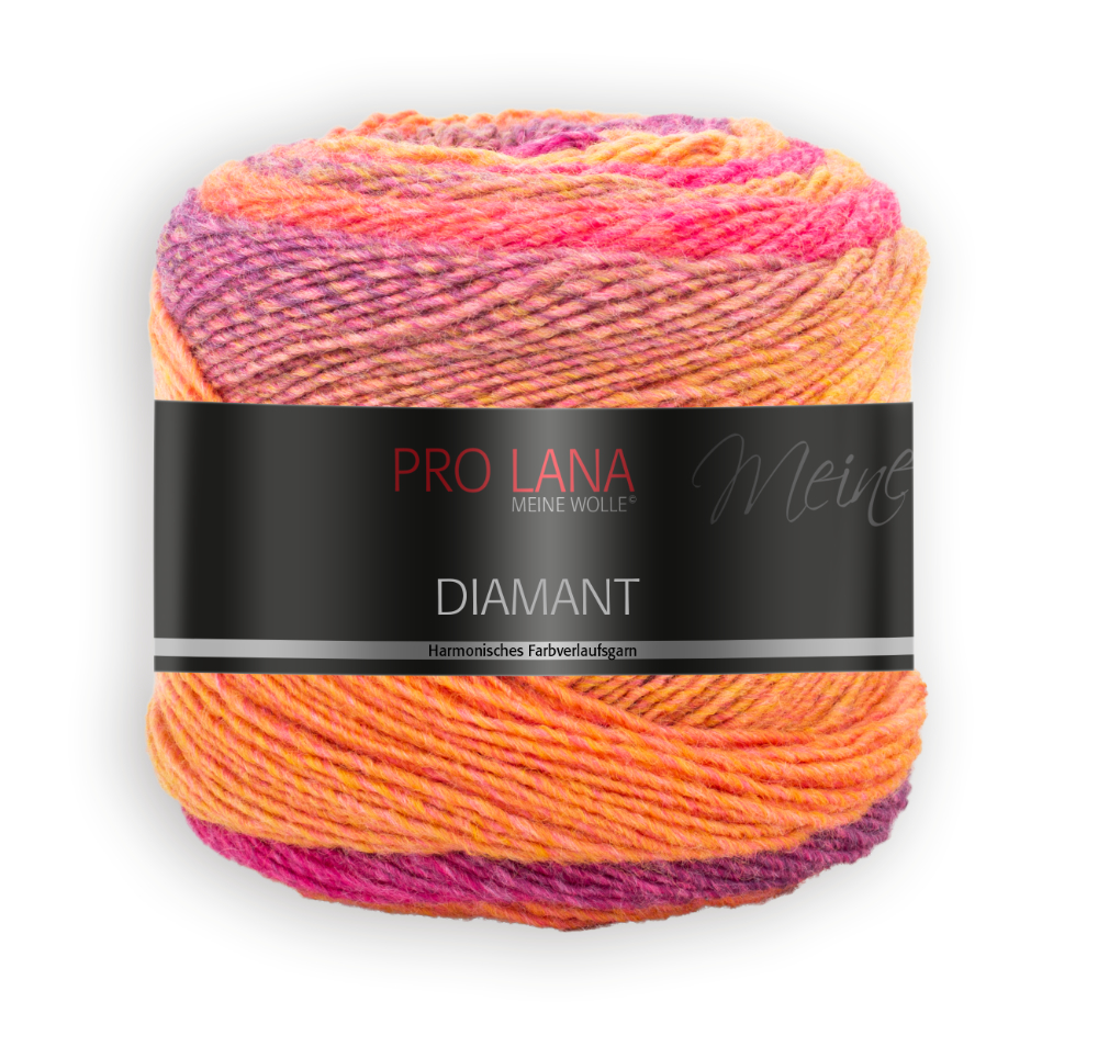 Diamant von Pro Lana 0085 - orange / lila / pink
