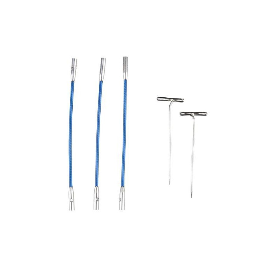 Seil für Nadelspitzen TWIST X-Flex Blue von chiaogoo Small 5 cm für flexibles Nadelspiel