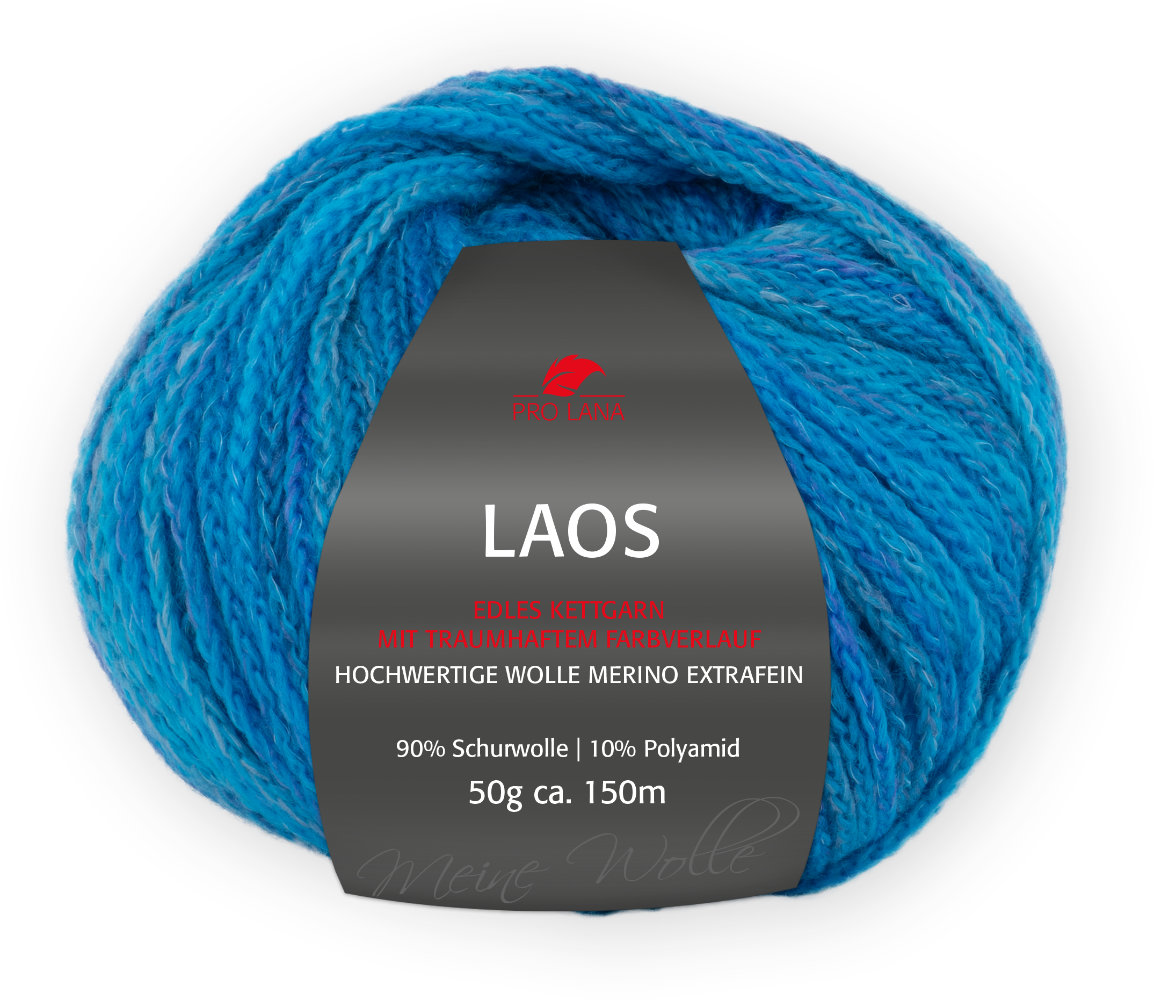 Laos Kettgarn von Pro Lana 0089 - ozean