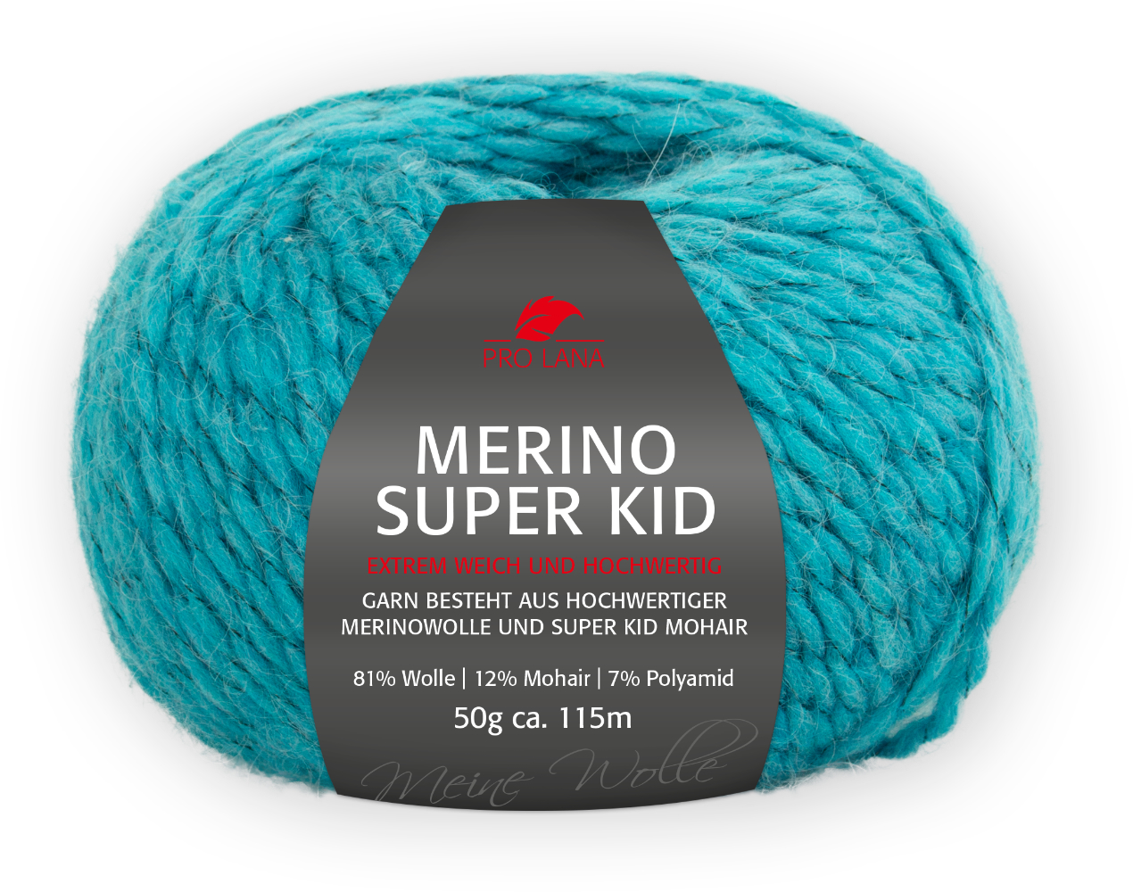 Merino Super Kid von Pro Lana 0168 - petrol meliert
