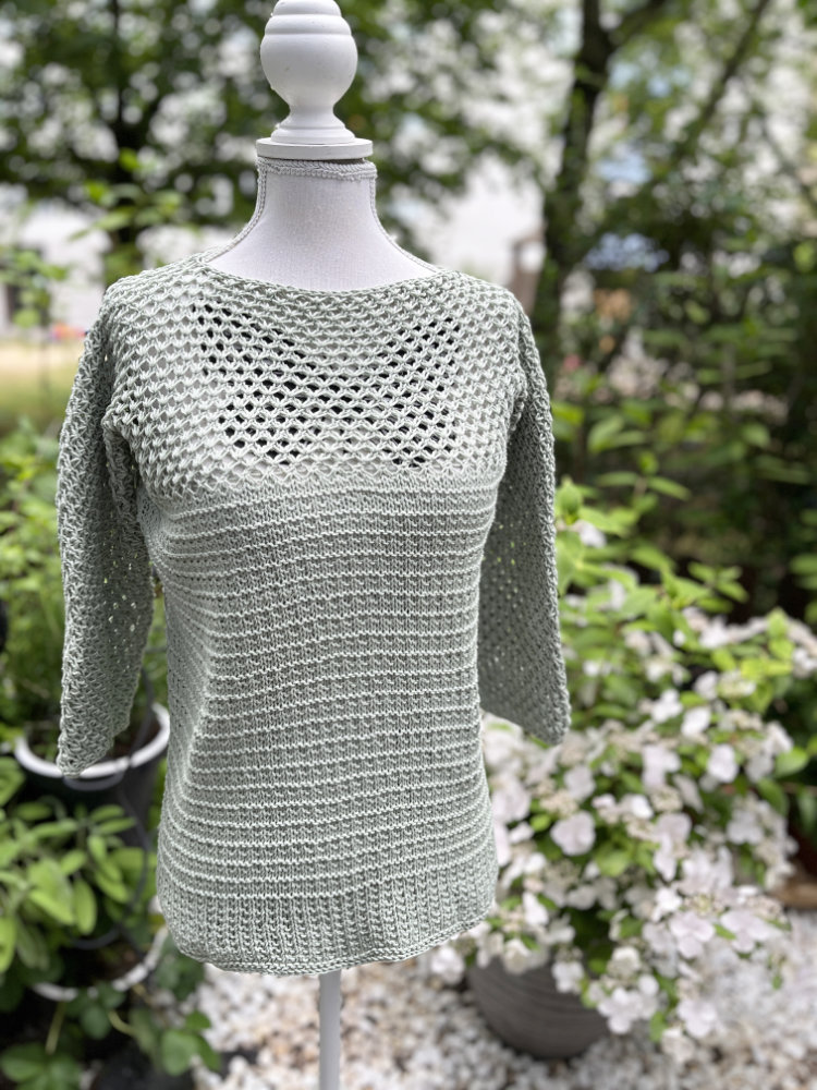 Sommershirt Blättermädchen | Einzelanleitung | Wolle Natural Logic  | Stricken | Sylvie Rasch