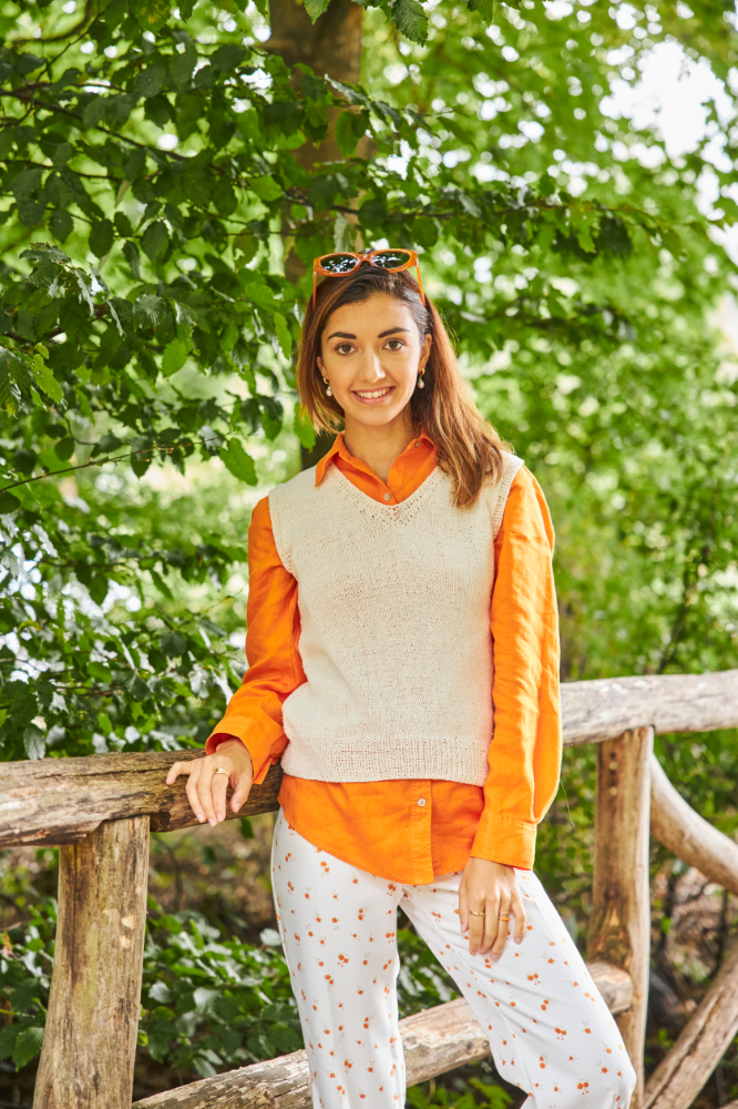 Pullunder - Top in Natur  | Wollpaket mit Silky  | Stricken | Regina Bühler, Pro Lana Pullunder - Top in Natur  | Wollpaket mit Silky  | Stricken | Regina Bühler, Pro Lana