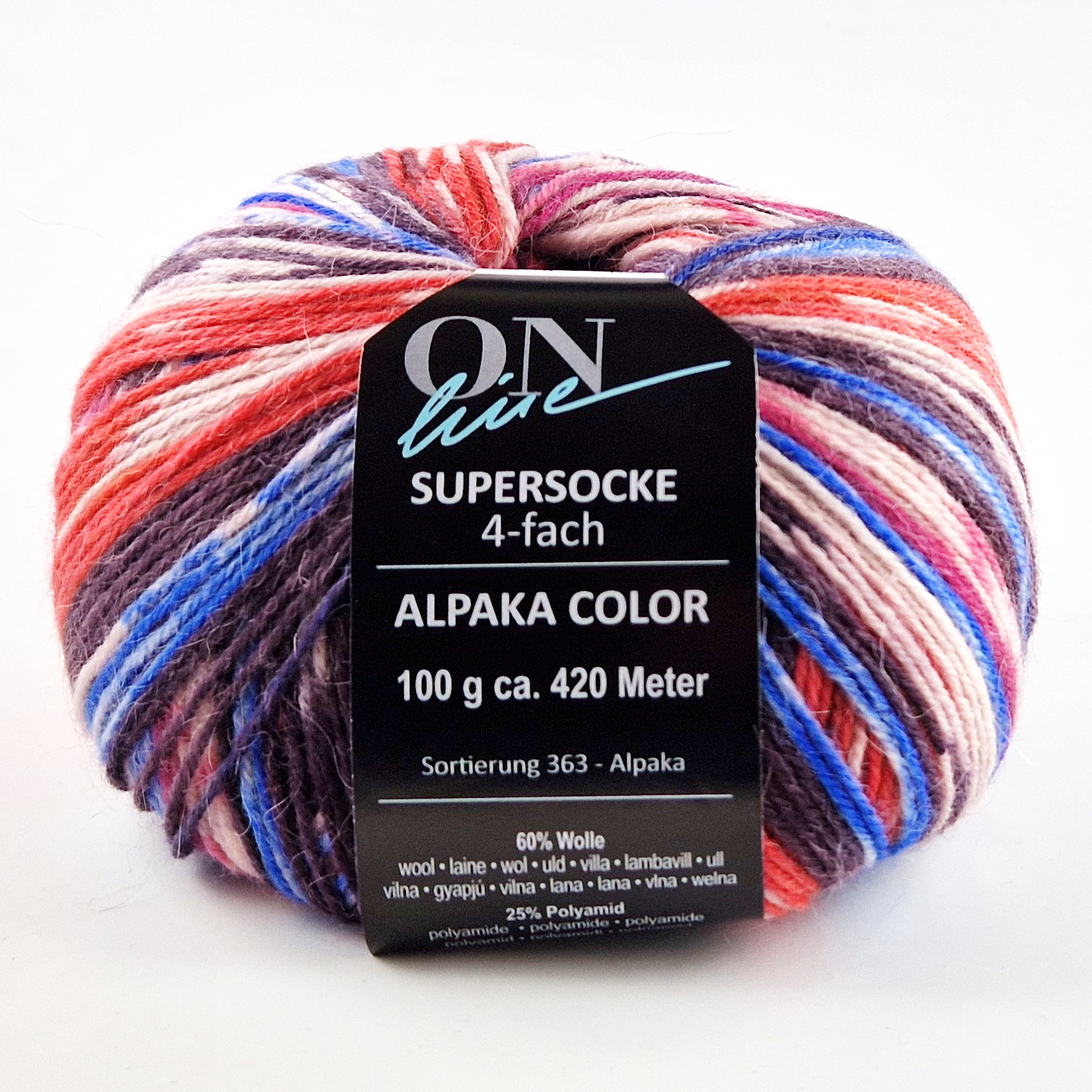 Supersocke Alpaka Color 4-fach von ONline 3017 Supersocke Alpaka Color 4-fach von ONline
