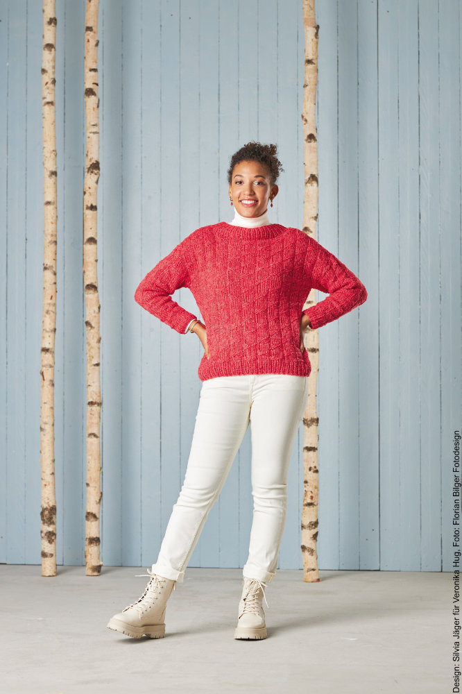 Pulli Kuschel - Wunder  | Wollpaket mit SHEEP  | Stricken | Veronika Hug, Woolly Hugs, Christophorus Verlag