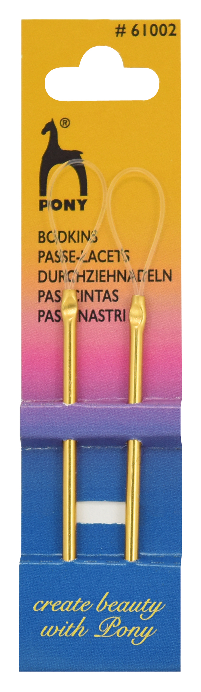 Durchziehnadeln von pony