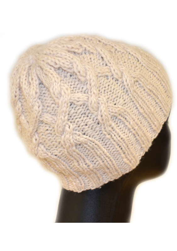 Mütze Stella mit Zopf | Einzelanleitung | Wollpaket mit SHEEP  | Stricken | Annemarie