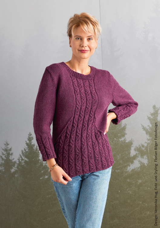 Pullover Favorit  | Wollpaket mit Merino Stretch  | Stricken | Veronika Hug, Woolly Hugs, Christophorus Verlag
