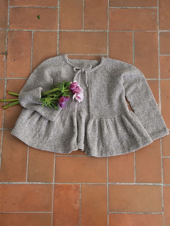 VIENNA Kindercardigan | Wollpaket mit Tweed recycled | Stricken