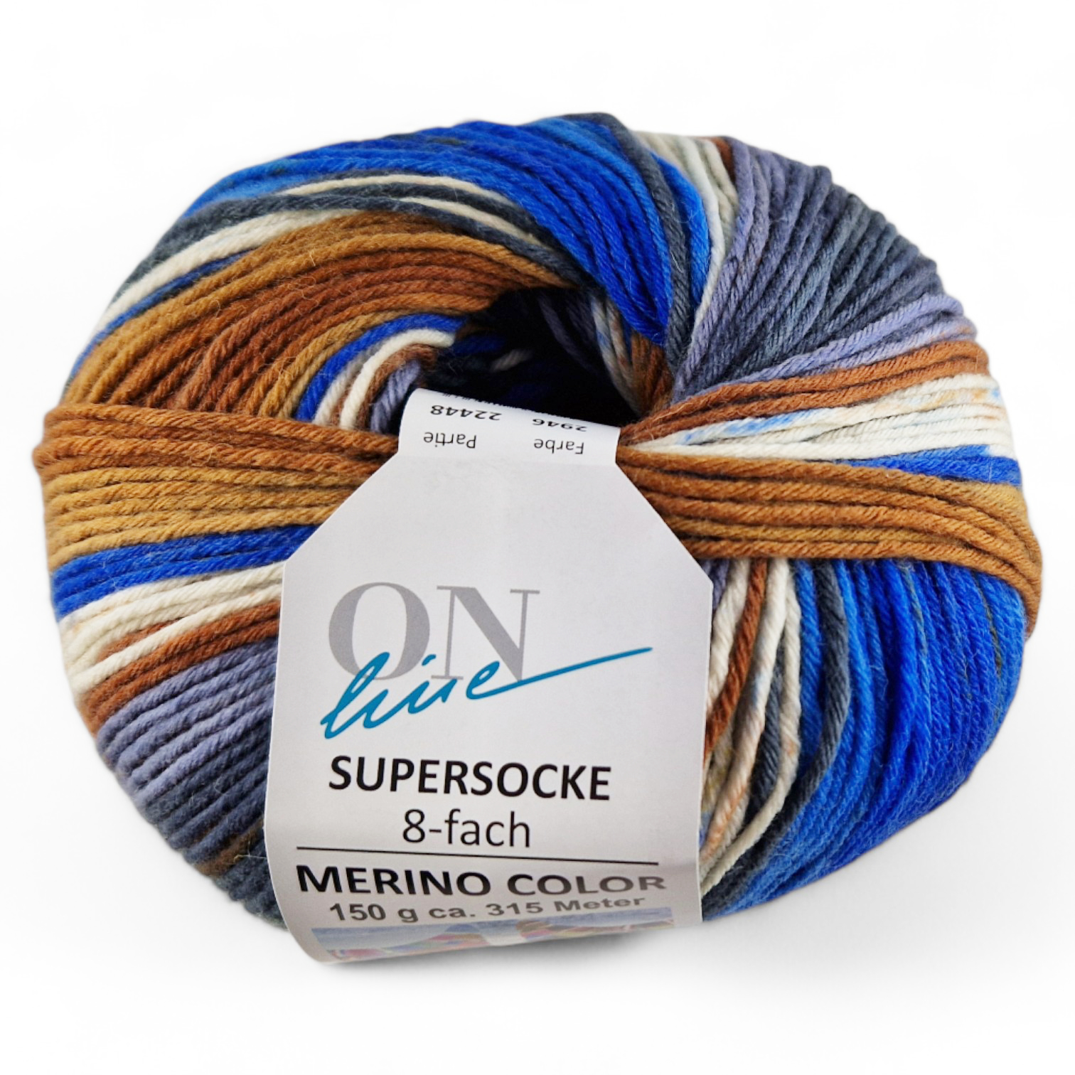 Supersocke 8-fach Merino Color von ONline Sort. 353 - 2946