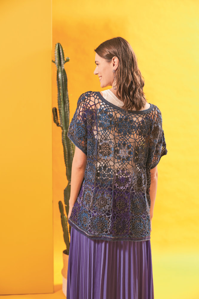 Überwurf Patchy  | Wollpaket mit Paint Socks  | Häkeln | Veronika Hug, Woolly Hugs, Christophorus Verlag