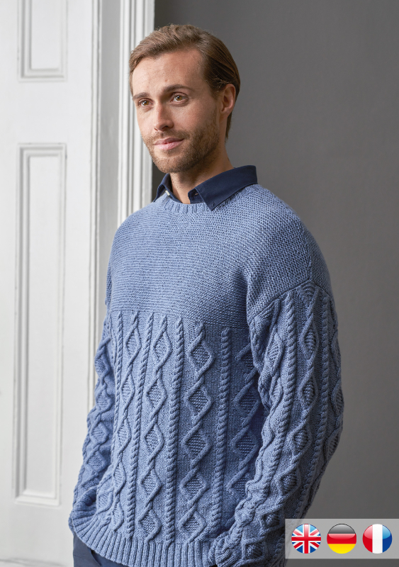 Herren-Pullover Hank | Einzelanleitung | Stricken | Martin Storey