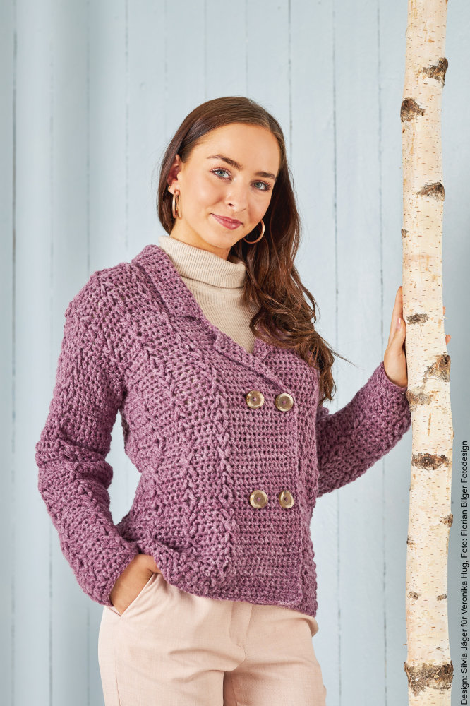 Häkeljacke Basic - Linie  | Wollpaket mit SHEEP  | Häkeln | Veronika Hug, Woolly Hugs, Christophorus Verlag