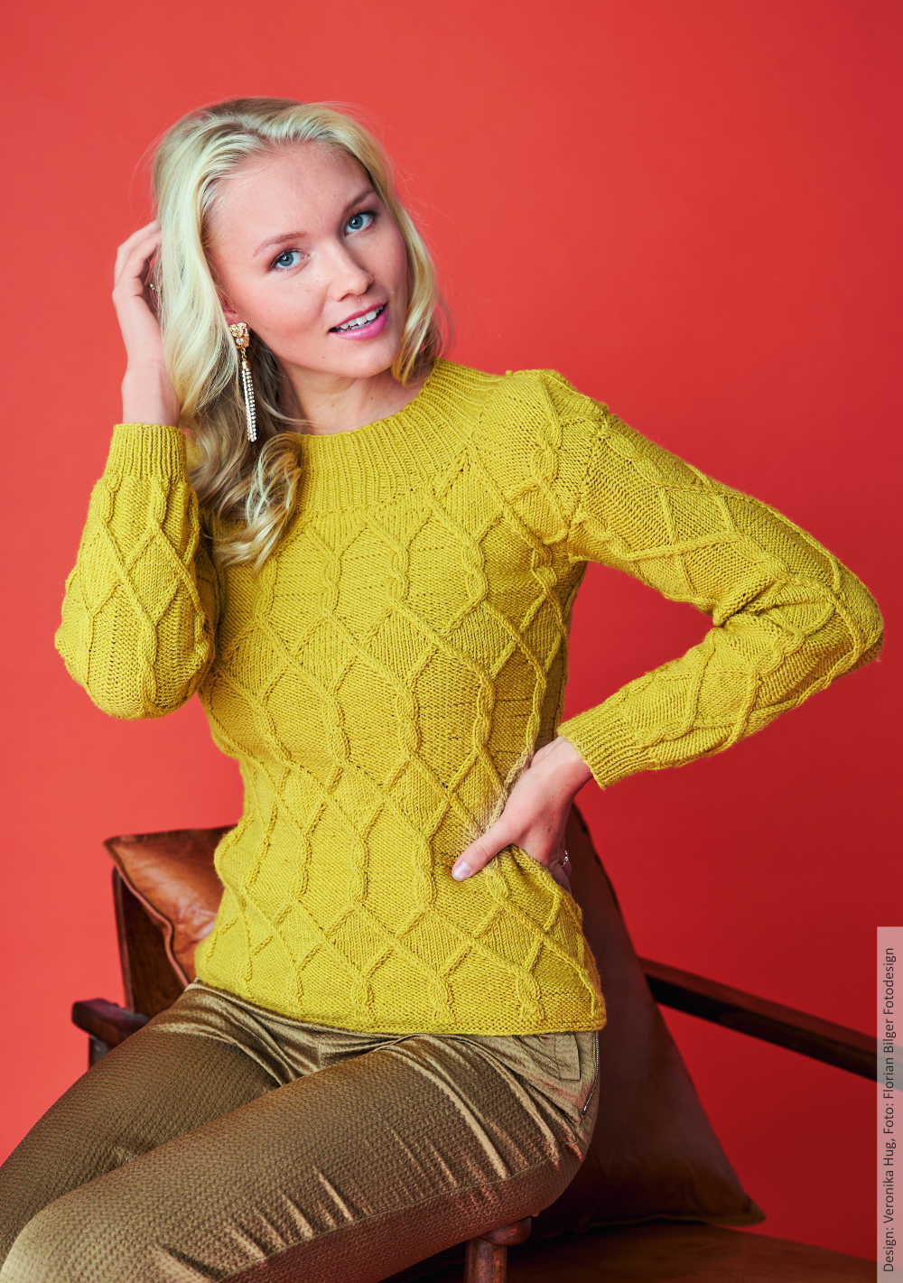 Pulli Traumgold  | Wollpaket mit Merino Stretch  | Stricken | Veronika Hug, Woolly Hugs, Christophorus Verlag