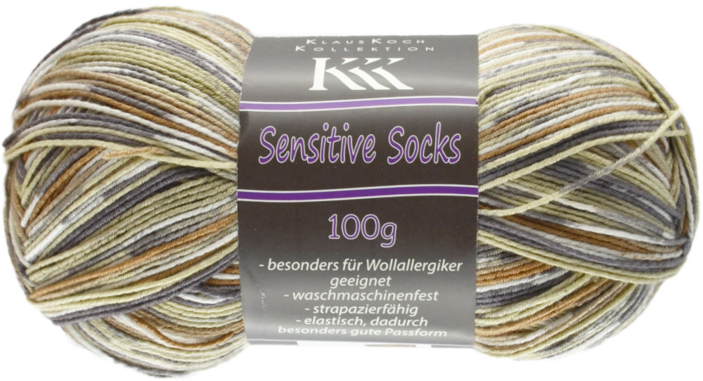 Sensitive Socks Color von KKK 0006 - braun / beige color