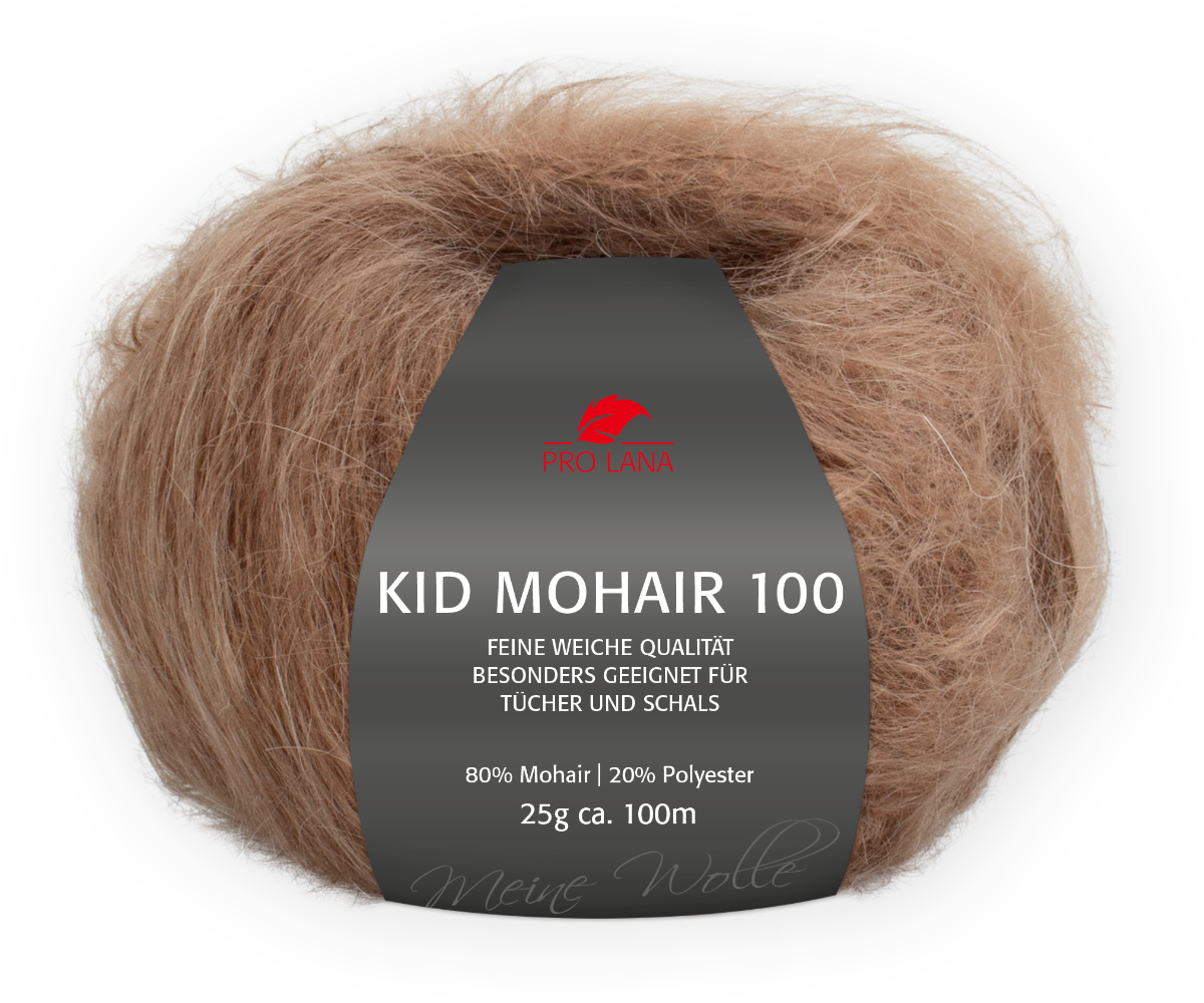 Kid Mohair 100 von Pro Lana 0015 - schoko