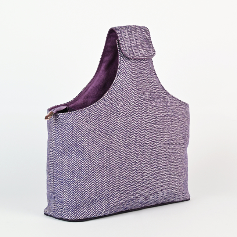 Handgelenktasche Snug Collection (Purple Tweed + Felt)