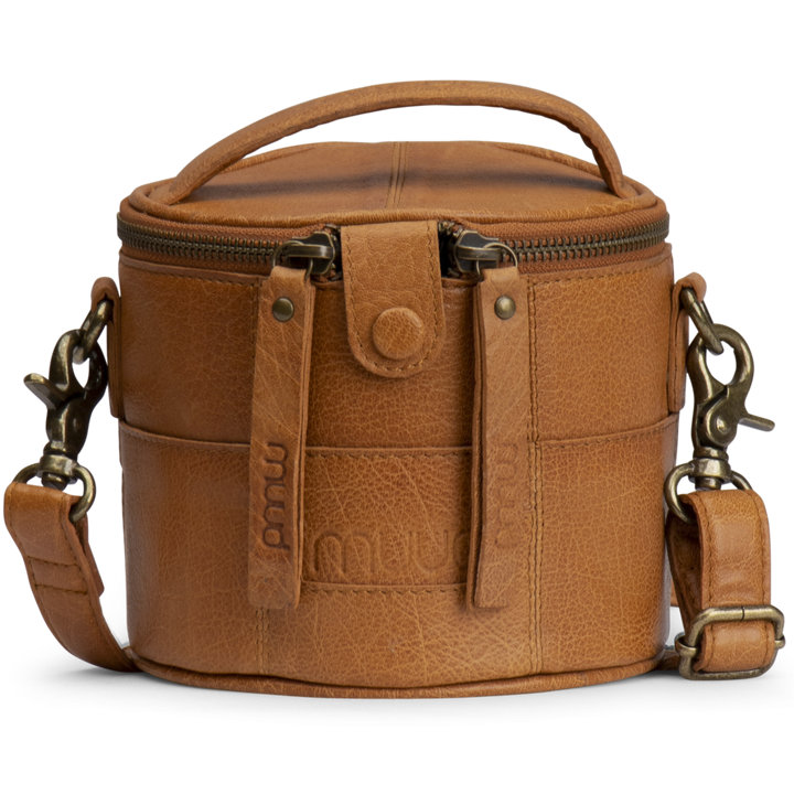 saturn mini - kleine ledertasche/stricktasche/kosmetiktasche, handgefertigt aus Echtleder von muud