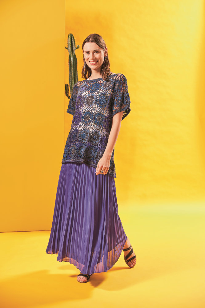 Überwurf Patchy | Anleitungsheft | Wolle Paint Socks  | Häkeln | Veronika Hug, Woolly Hugs, Christophorus Verlag