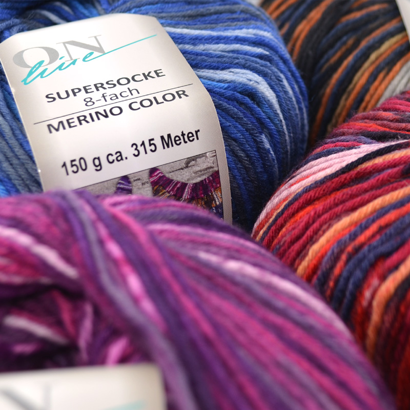 Supersocke 8-fach Merino Color von ONline Sort. 353 - 2945