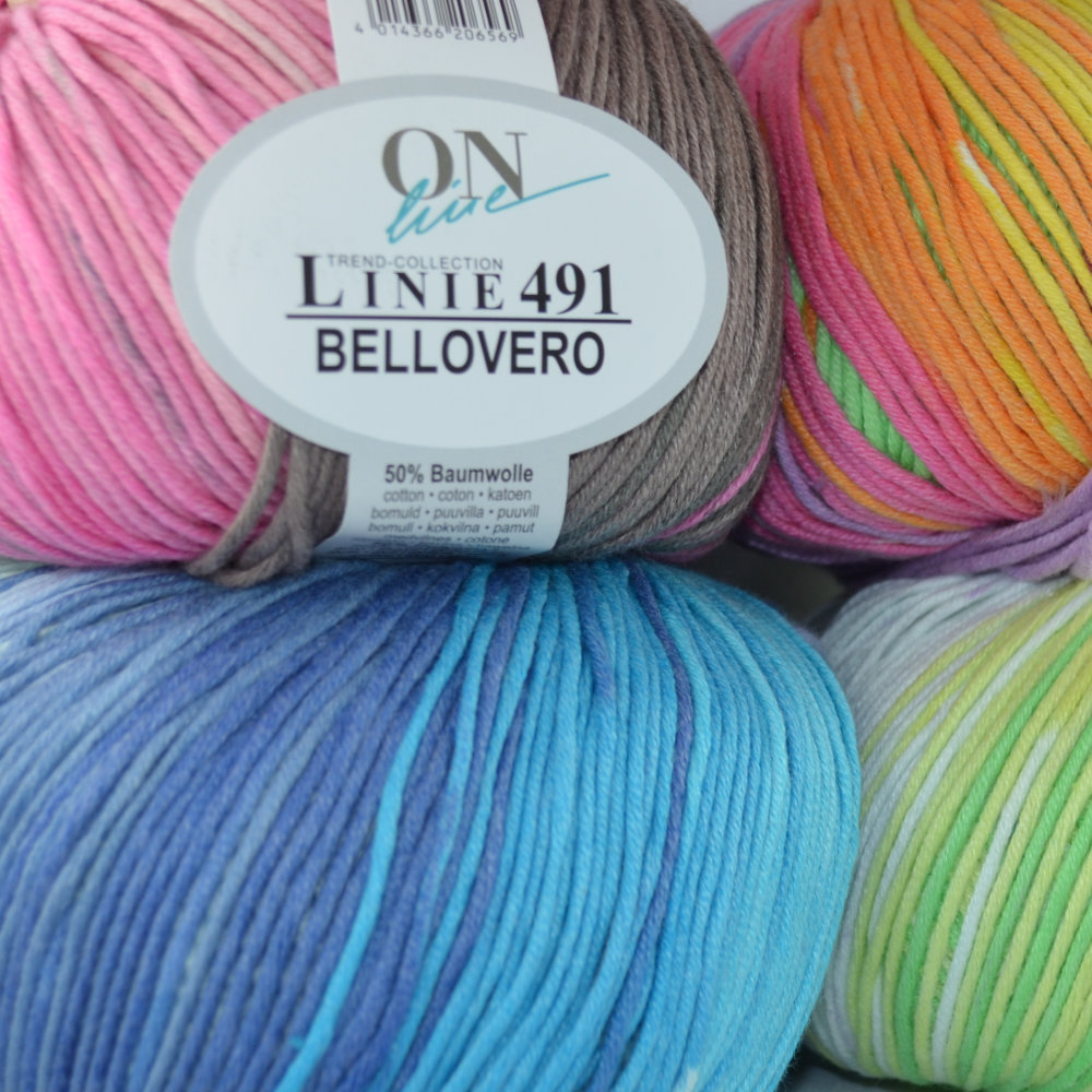 Bellovero Linie 491 von ONline 0106 - weiß/grün/lila/türkis