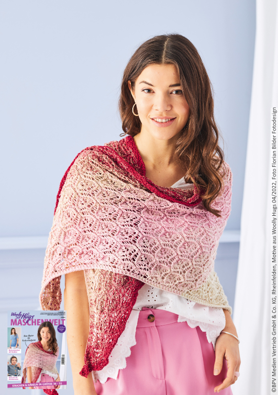 Tuch Strickfestival 1.0  | Wollpaket mit BOBBEL cotton 800m  | Stricken | Veronika Hug, Woolly Hugs, Christophorus Verlag