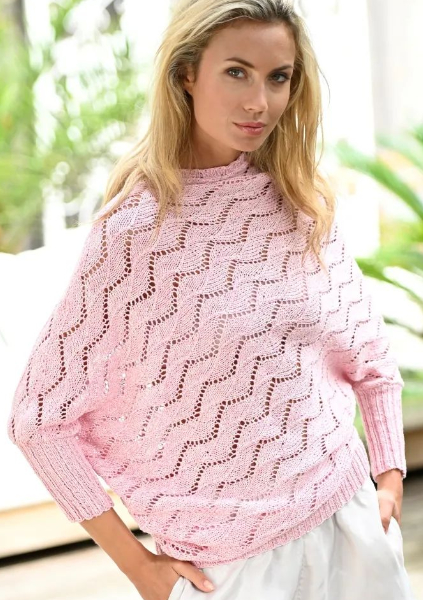 Asymmetrischer Ajoupullover  | Wollpaket mit Macado Linie 476  | Stricken | ONline