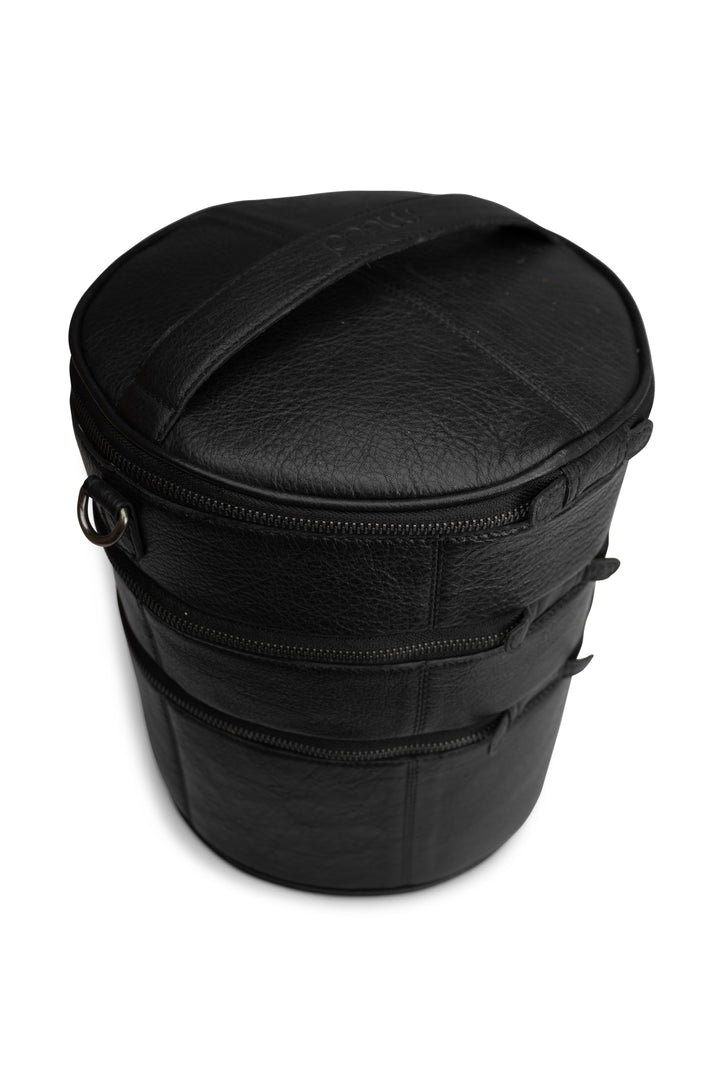bturn - wunderprojekttasche , handgefertigt aus Echtleder von muud black