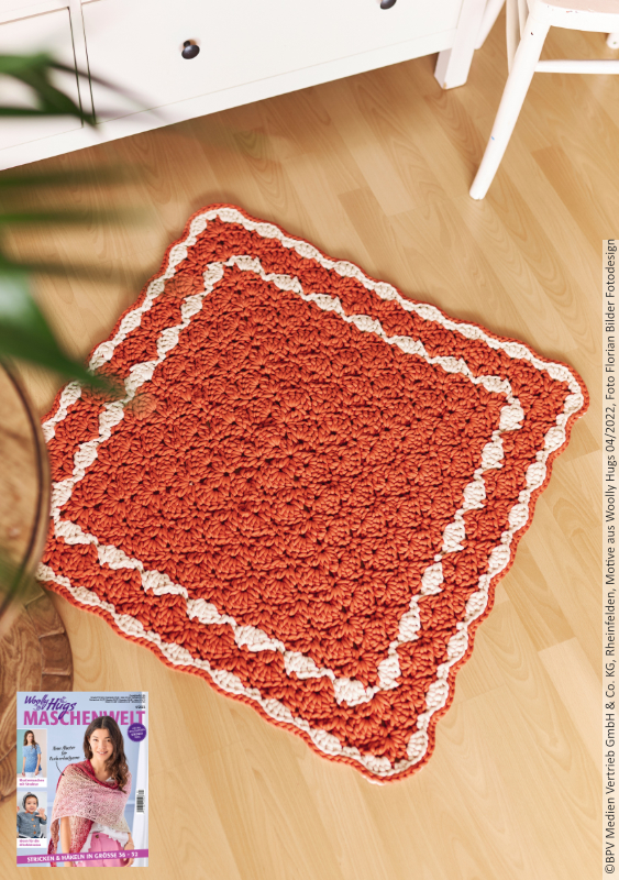 Teppich my Home  | Wollpaket mit Home  | Häkeln | Veronika Hug, Woolly Hugs, Christophorus Verlag