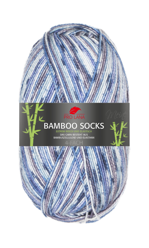 Bamboo Socks von Pro Lana 0970 - blau / jeans color