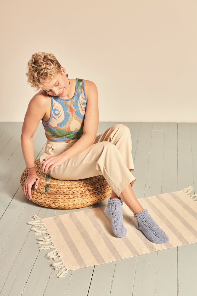 Sneakers Sea-View  | Wollpaket mit Merino Silk Socks Stretch, 4-fach  | Stricken | Veronika Hug, Woolly Hugs, Christophorus Verlag