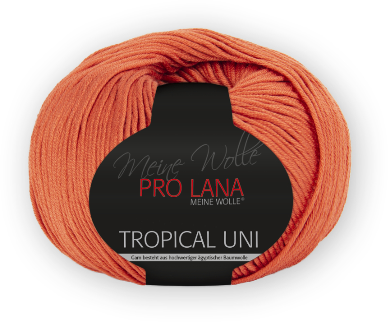 Tropical Uni von Pro Lana 0028 - ziegel (passend zu Colorfarbe 0082)