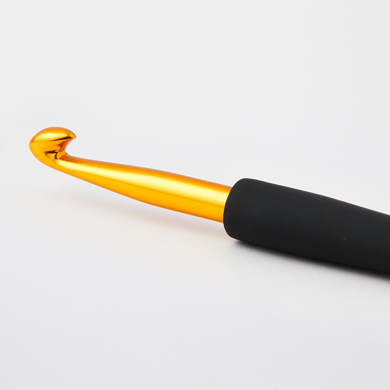 Häkelnadel Alu mit Softgriff von knit pro Gold 10,00 mm Häkelnadel Alu mit Softgriff von knit pro Gold 10,00 mm